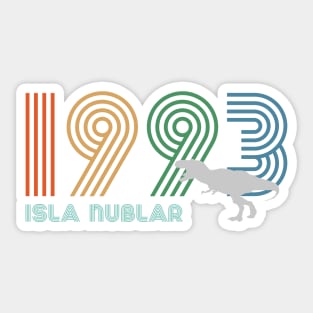 ISLA NUBLAR 1993 Sticker